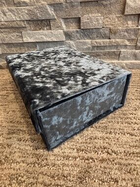 Blue Velvet Keepsake/Storage Box